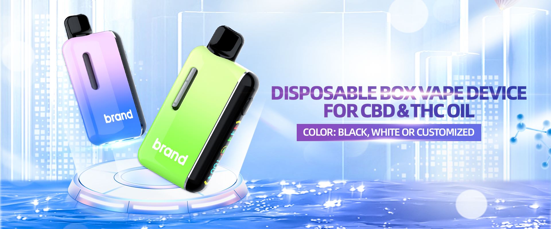 HZKO THC CBD Disposable Vape Device OEMODM Custom Manufacturer 